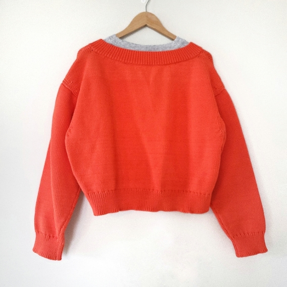 Alexander Wang Mixed Media Layering Crewneck Pullover Knit Sweater - Picture 14 of 15